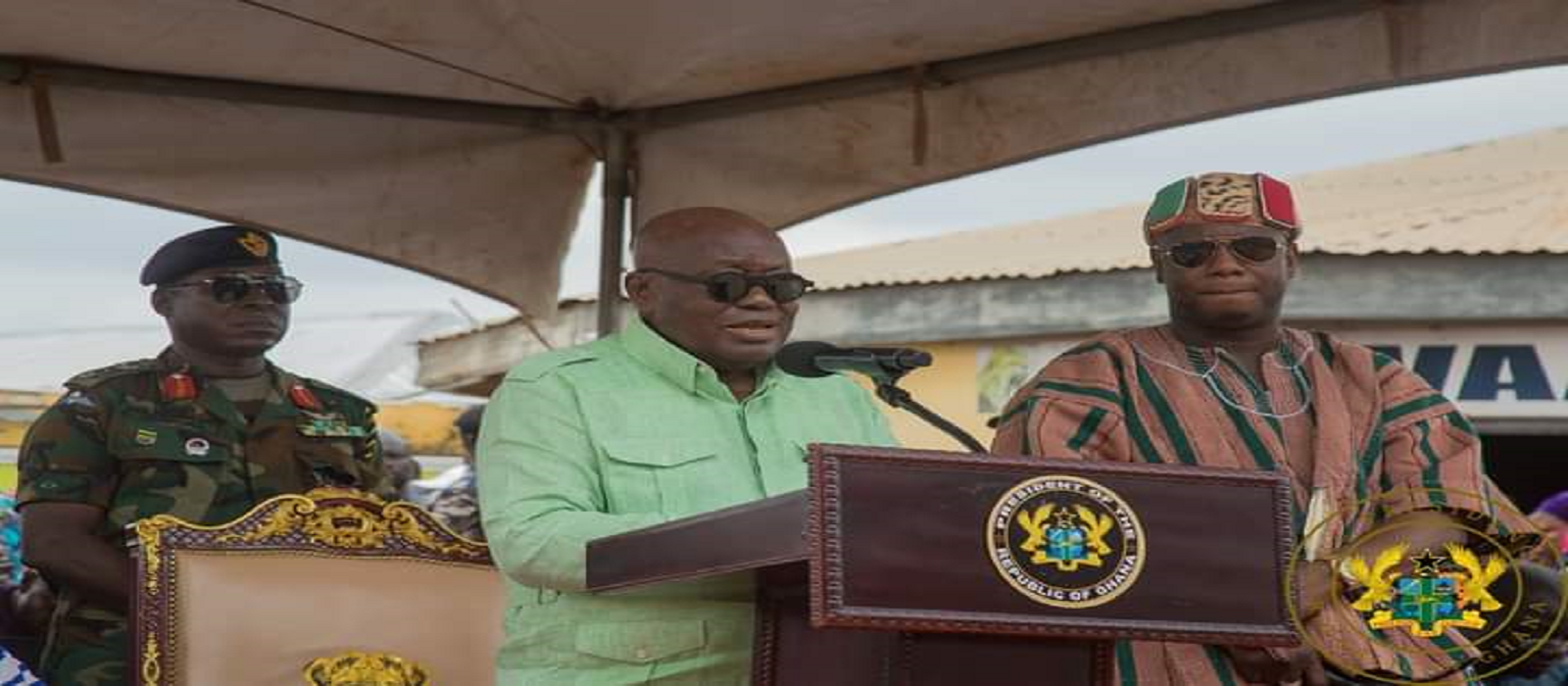 THE PRESIDENT VISITS TO CUT SOD ON THE YENDI TOWN DUAL ROAD PROJECT UNDER THE EASTERN CORRIDOR PROJECT